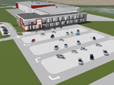 Datwyler, USA : centre de production d'obturateurs, plan directeur BD