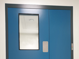 Porte affleurante pour salle propre