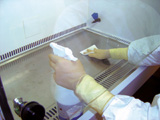 Désinfection des PSM par nébulisation d'un biocide large spectre