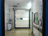 Porte souple rapide pour salle propre - Hôpital